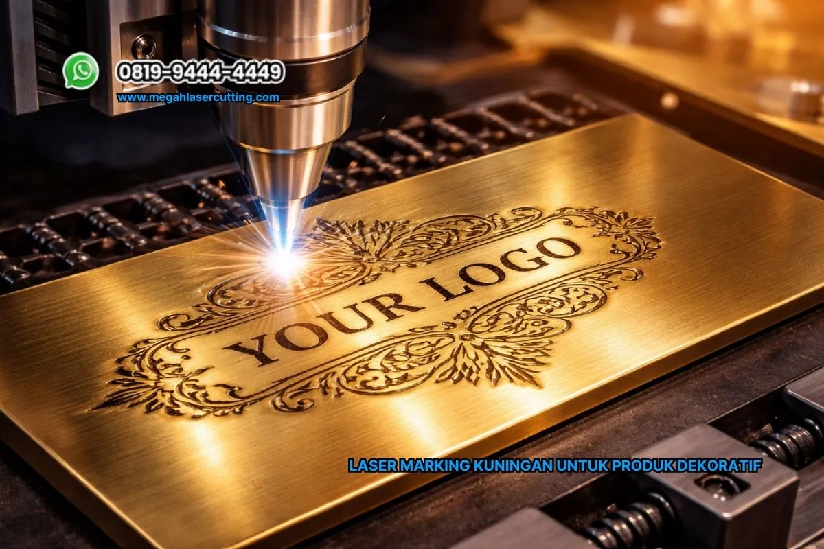 Laser Marking Kuningan untuk Produk Dekoratif
