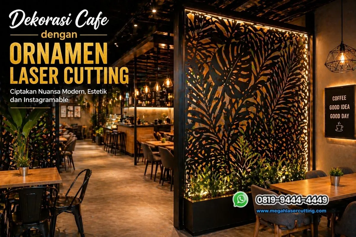 Dekorasi Cafe dengan Ornamen Laser Cutting