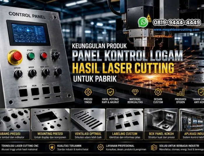Keunggulan Produk Panel Kontrol Logam Hasil Laser Cutting untuk Pabrik