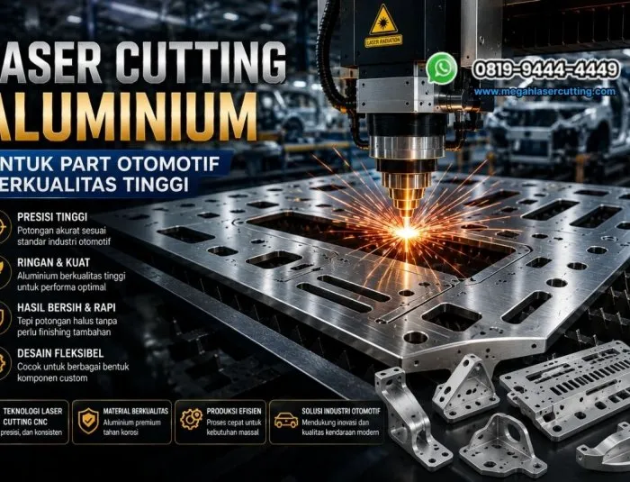 Laser Cutting Aluminium untuk Part Otomotif Berkualitas Tinggi