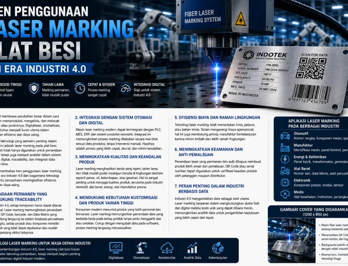 Tren Penggunaan Laser Marking Plat Besi di Era Industri 4.0