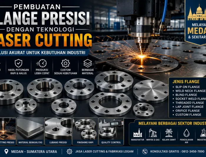 Pembuatan Flange Presisi dengan Teknologi Laser Cutting