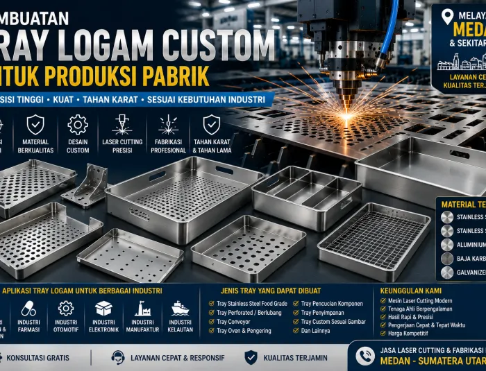 Pembuatan Tray Logam Custom untuk Produksi Pabrik