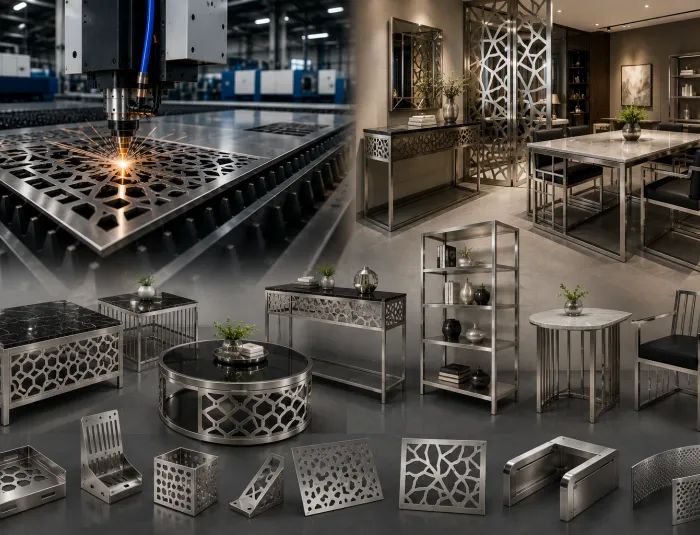 Jasa Laser Cutting Stainless untuk Furniture Modern