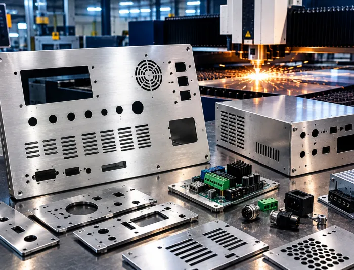Pembuatan Cover Elektronik Stainless Steel dengan Laser Cutting