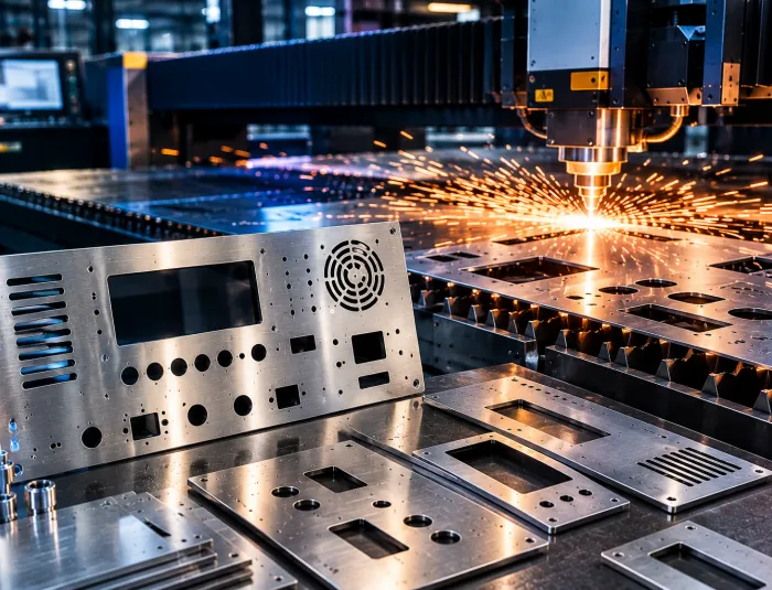 Laser Cutting Custom Front Panel Stainless Steel